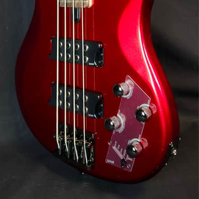 Yamaha TRBX304 4 String Bass, Solid Mahogany, Candy Apple Red image 2