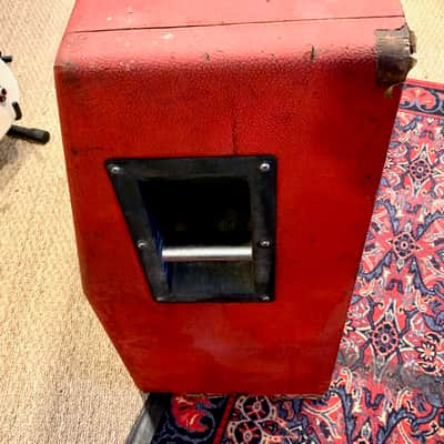 Marshall JMP 1992 Super Bass 100 Watts 1969 & Cabinet 1935 Red Half-Stack image 7