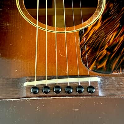 Gibson L-00 1933 - rare 1st year w/a Small Center Sunburst finish w/an Elevated Fingerboard ! image 13