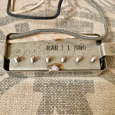 1980 Gibson Patent Stamp (Pat No) Mini Humbucker Pickup Chrome Vintage 1980's image 3