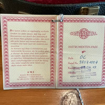 Continental Resonator Guitar Single Cone 1998 - German silver image 3