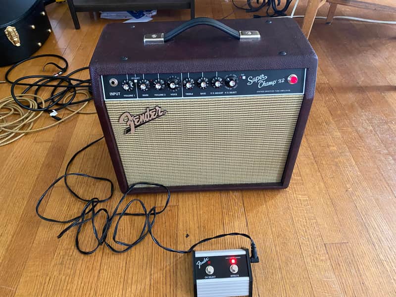 Limited Edition Fender Super Champ X2 FSR 1x10" 15-watt Tube Combo Amp - Wine Red image 1