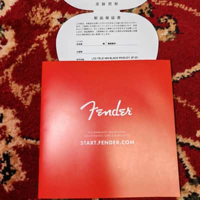 *NEW IN BOX* 2025 Fender Japan Limited Edition Telecaster Black Paisley, JD25 MIJ image 24