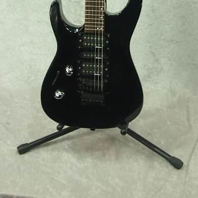 Jackson Dinky FR Floyd Rose left handed lefty electric guitar in black image 1
