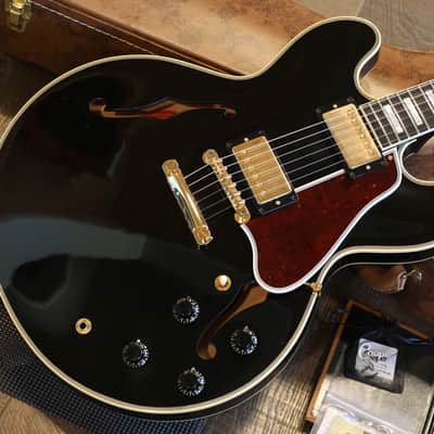 2022 Gibson Custom Shop '59 ES-355 Reissue Semi-Hollow Electric Guitar Ebony + COA OHSC image 2