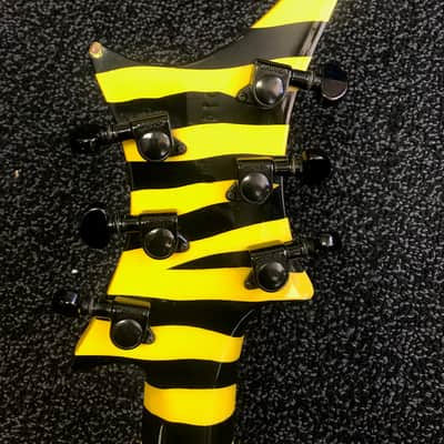 Guild X-79 Striped 1980s. Yellow & Black Zebra stripes w/OHSC & Trem Arm image 9