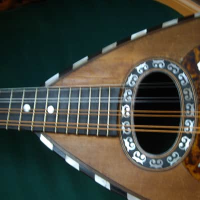 Francesco Salome Fabrica Di Mandolini Neapolitan Bowl-Back Mandolin - Natural image 3