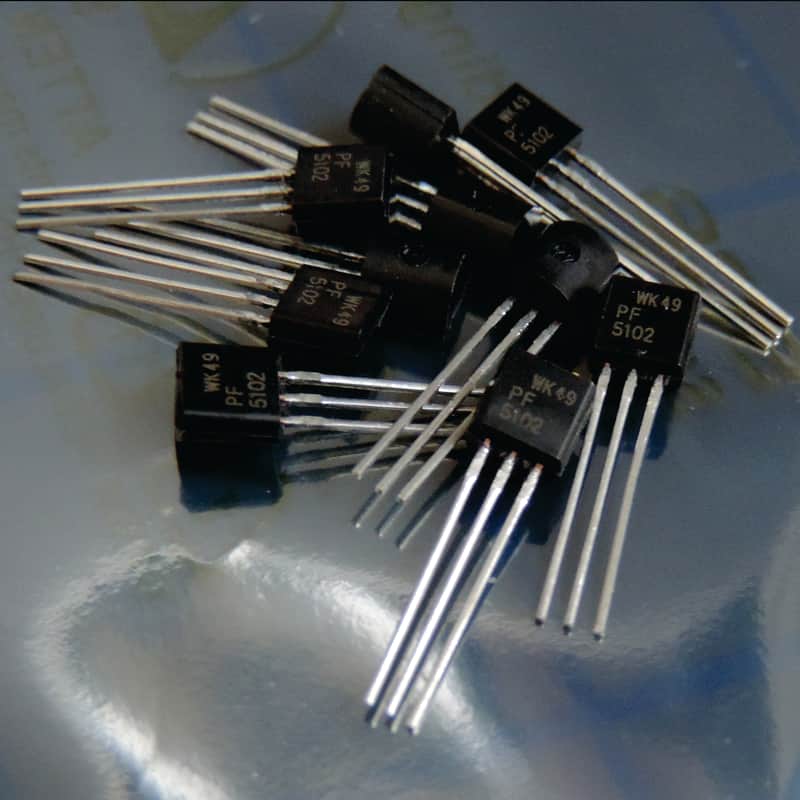 PF5102 JFET 10 Pieces Low Noise Transistor ON Semiconductor/Fairchild Like 2N5457 for Guitar Pedals image 1