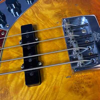 NEW! Fender Artisan Maple Monster Burl Jazz Bass Relic AAA Rosewood - Roasted AA Flamed Maple Neck - Honey Burst Finish - 9.3lbs - Authorized Dealer - G06940 image 12