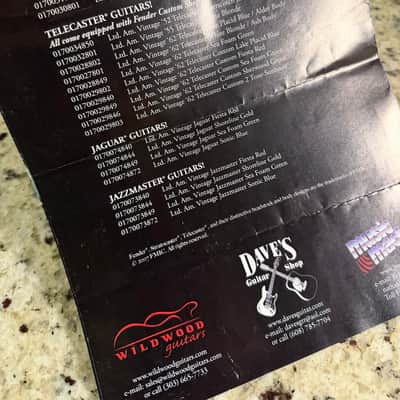Fender Thin Skins Brochure 2007 stratocaster telecaster Jaguar Jazzmaster image 5