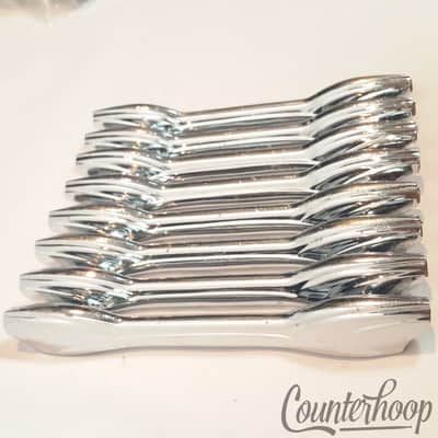 *Premier 8x Snare Drum/Marching/Bass Lugs 7 1/8"Long Diamond Chrome Vintage 60s* - Very Good image 2