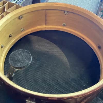 Ludwig No. 491 Pioneer 5x14" 6-Lug Snare Drum with Keystone Badge 1968 - 1969 - Mahogany Lacquer image 13
