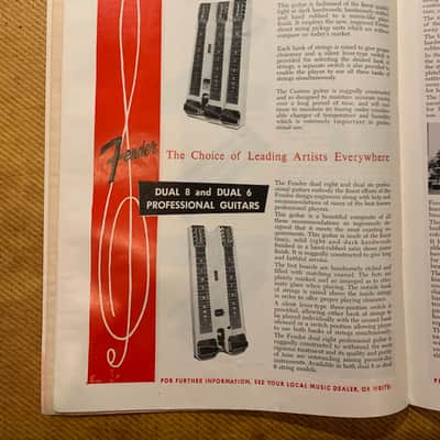 1955 Fender instrument catalog still in Down Beat magazine image 5