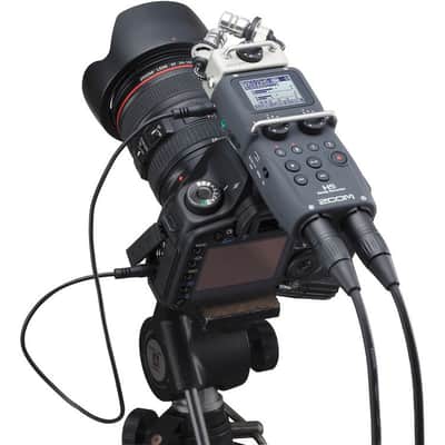 Zoom H5 4-Track Portable Recorder for Audio for Video, Music, and Podcasting, Stereo Microphones, 2 XLR/TRS Inputs, USB Audio Interface, Battery Powered image 3