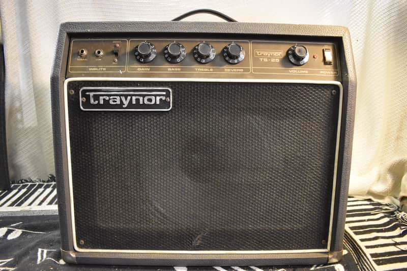 Traynor TS-25 25-Watt 1x12" Solid State Guitar Combo 1980s - Black image 1