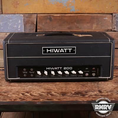 1979 Hiwatt DR201 2-Channel 200-Watt Bass Amp Head - Black image 2