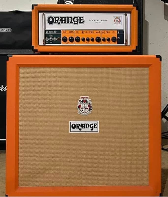 Orange Orange Rockerverb 100 MKIII Tube Head & 4x12 Cabinet Half Stack image 1