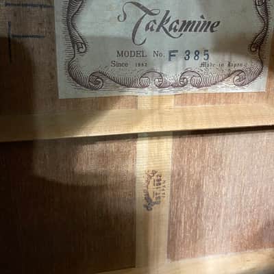 Takamine F385 Vintage Acoustic 12-String Guitar MIJ Japan 1978 Natural image 4