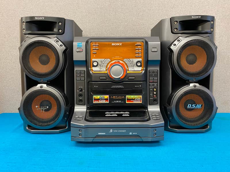 Sony HCD-ZX6 Stereo 540W 5 Disc Changer MP3 Music System - For