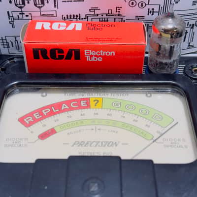 RCA 6201 (GE Made) 12AT7WA 5x Tubes - 1979 NOS Factory Matched Set - Military Spec ECC81 image 18