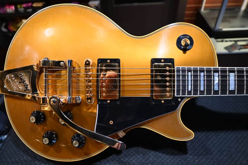 Gibson Custom Shop 1968 Les Paul Custom Reissue Bigsby Ultra Light Aged - Double Gold #1138 image 1