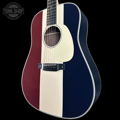 Martin Custom Shop Dread Red/White/Blue Sitka/EIR w/case 2868625 image 3