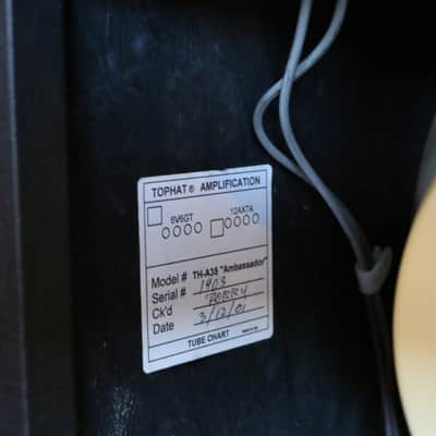 Tophat Ambassador Black 35w 2x12 Combo Amp image 6