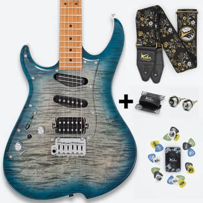 Vola Guitars Vasti 7 PDM J3 Thin Ice Blue Gloss | Reverb
