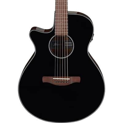 Ibanez AEG50L Left-Handed Acoustic Electric Guitar, Walnut Fretboard, Black High Gloss image 1