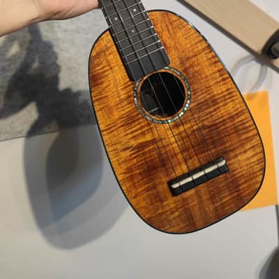 kaifen hawaiian koa pineapple custom soprano ukulele image 2