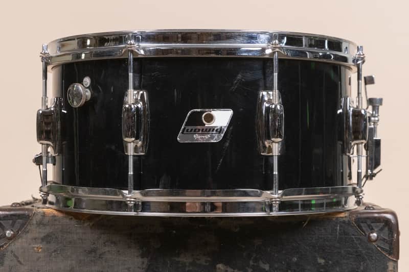 Ludwig 6.5x14 Black Cortex Rocker Snare Drum image 1