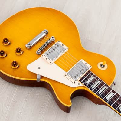 2000 Gibson Custom Shop Historic 1959 Les Paul Standard R9 Plain Top Unburst, 100% Original w/ 57 Classic PAFs, Case image 8