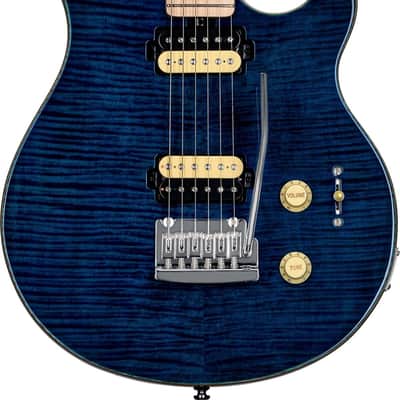 Sterling AX3FM Axis Electric Guitar, Maple Fingerboard, Neptune Blue image 1