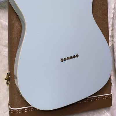 NEW! Fender Custom Shop Flamethrower Telecaster Custom - NOS - Modern Specs - Texas Special Pick-Ups - AAAA Flamed Neck - Sonic Blue - Authorized Dealer - 7.9lbs - G07231 image 10