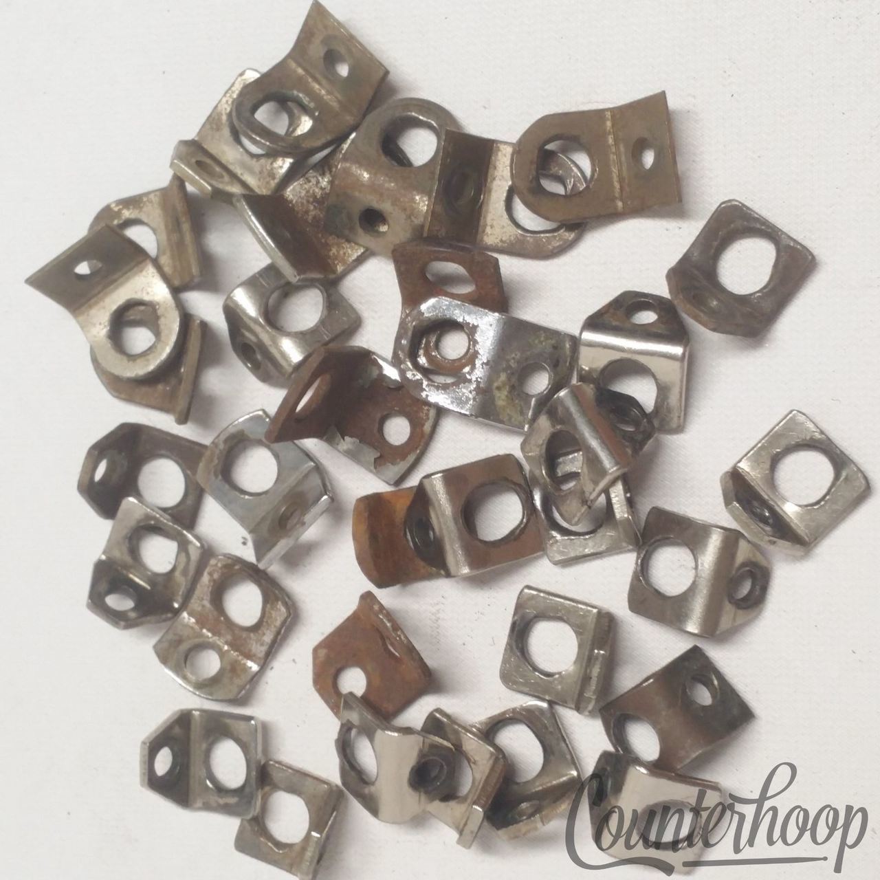 Ludwig Leedy Tension T-Rod Marching Bracket Strap Clips Mounts Parade Snare Drum — main photograph