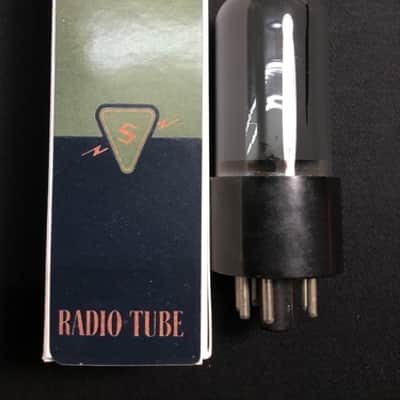 SYLVANIA 6V6GT Smoked Glass POWER AMPLIFIER VACUUM TUBE USA Tested 2.7015-D image 2