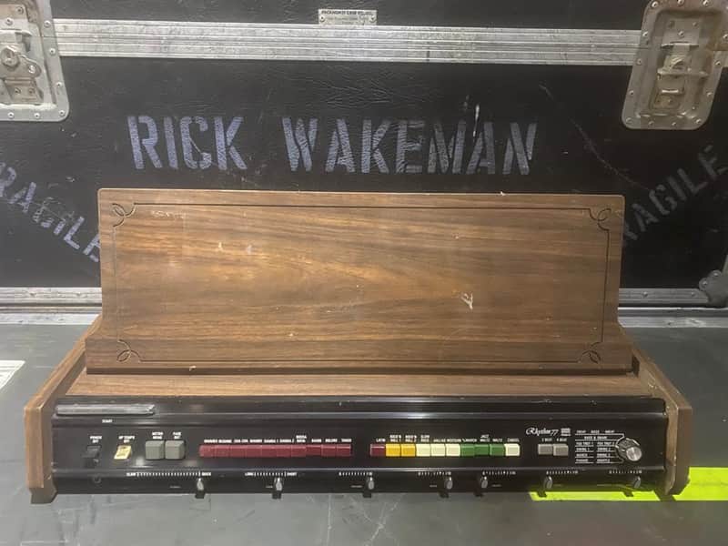 Roland Rhythm 77 TR-77 Drum Machine owned and used by Rick Wakeman of YES 1990 Black image 1