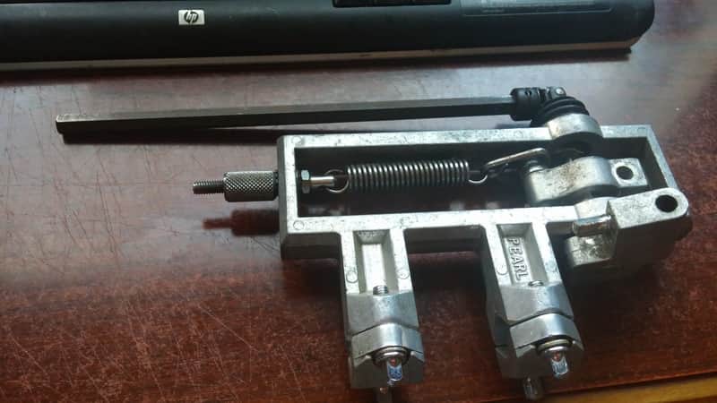 VINTAGE Pearl P850 P880 80S 90s Double Bass Pedal Adapter Converter / Shaft Slave PEDAL Foot Board image 1