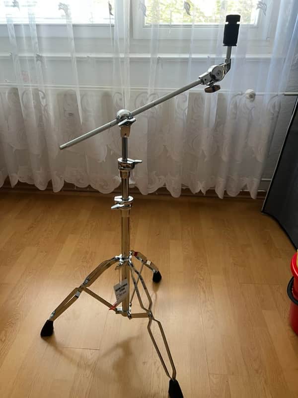 Pearl BC-930 Uni-Lock Double Braced Convertible Boom Cymbal Stand - Chrome image 1
