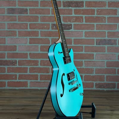 Godin Montreal Premiere HT Semi-Hollow Electric Guitar - Laguna Blue image 9
