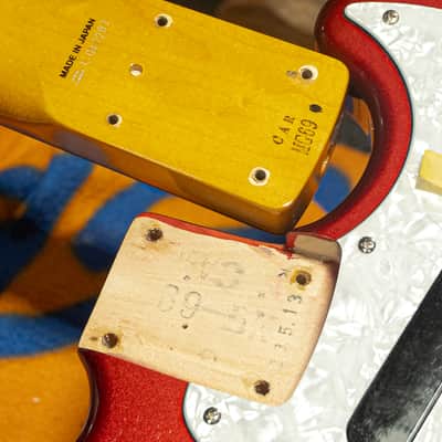 2011 Fender Mustang MG69 – Candy Apple Red w/ Matching Headstock & Gig Bag image 16