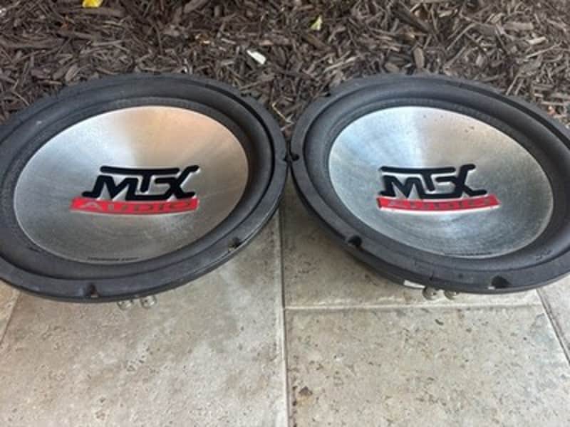 ⭐️MTX Audio Thunder 4500 10" 4 Ohm Dual Subwoofers⭐️Old School Subs⭐️ image 1