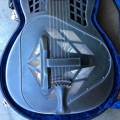 National Reso-Phonic T-14 Cutaway Tricone Weathered Steel 14 Fret 2023 image 1