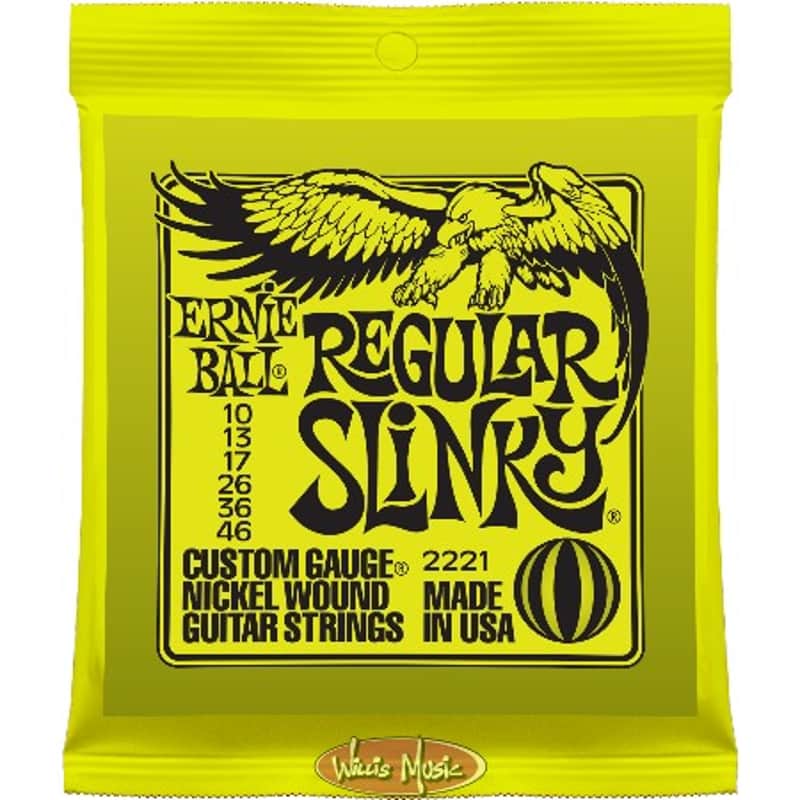 Ernie Ball Regular Slinky Nickel Wound Electric Guitar Strings 10-46 image 1
