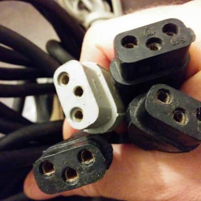 Victor Wollensak Revere 3M Early Grounded Equipment Cord Power Cable Vintage Oval 163 PH163 Belden 1 image 1