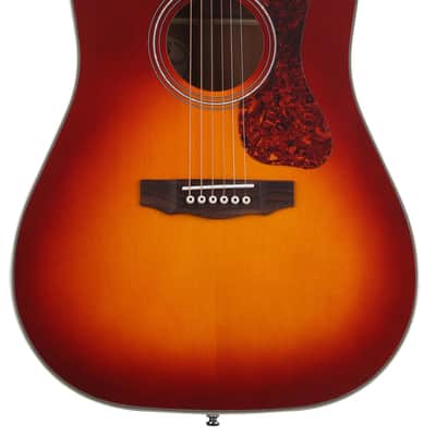 Guild D-140 Dreadnought Acoustic Guitar - Cherry Burst image 1