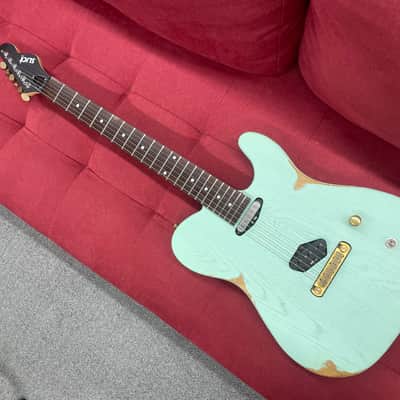 Slick SL50 T-Style Electric Guitar - Aged Surf Green image 1