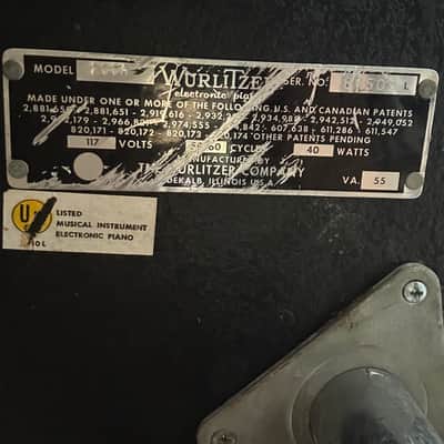 Wurlitzer 200A 64-Key Electric Piano 1974 - 1983 - Black image 4