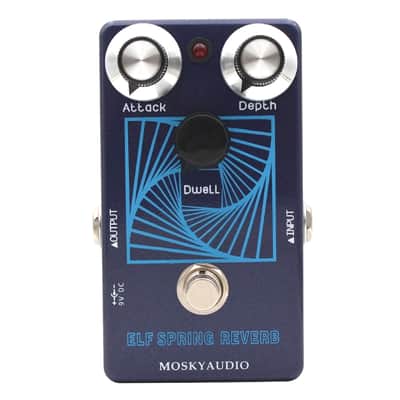 Mosky ELF Spring Reverb Vintage Voiced Reverb Guitar Pedal Attack Depth Dwell