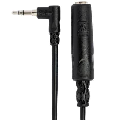 Hosa Technology Hosa Stereo Mini Angled Male to Stereo 1/4  Female Headphone Extension Cable, 6 image 3